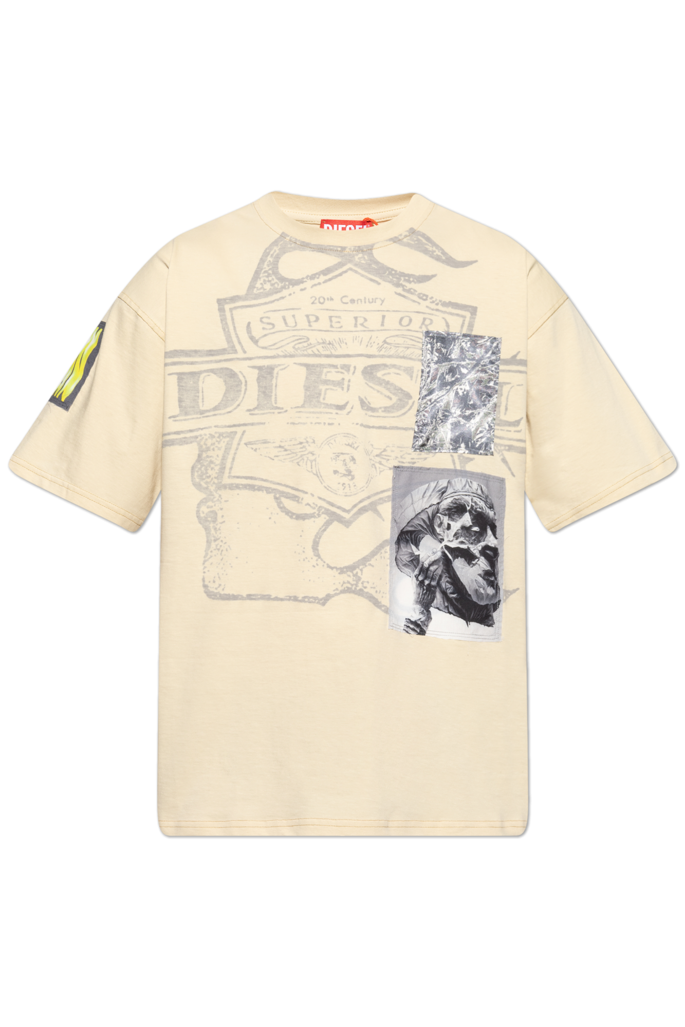 『DIESEL』T-Boxt-Jas Tシャツ Men's Logo T-shirt with metallic effects | Black | Diesel